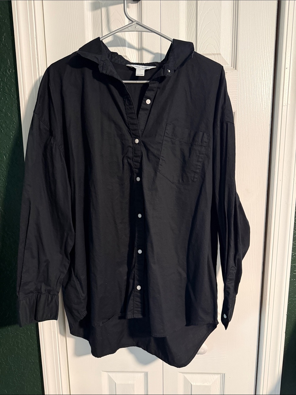 Old Navy Black Button-Up Shirt